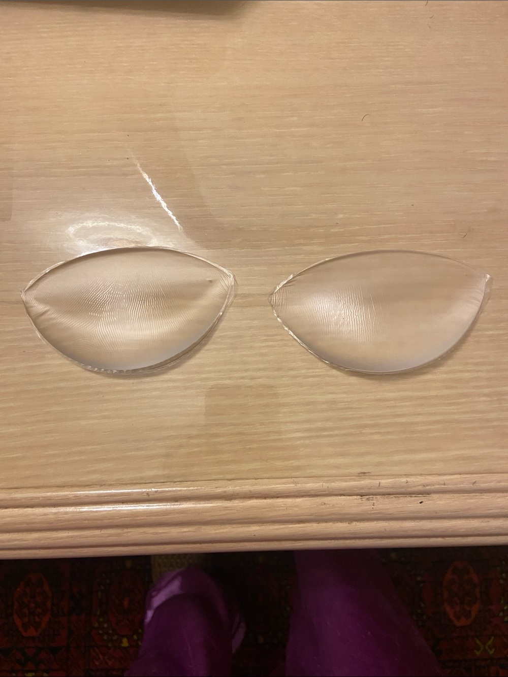 Silicone adhesive bra insert